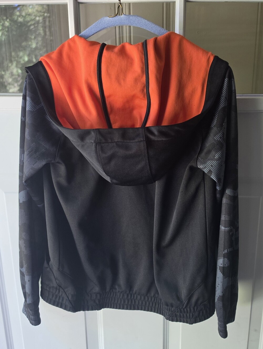 Chicago Bears Youth M 10/12 NFL Full Zip Hooded Jacket Black Orange - Picture 3 of 6